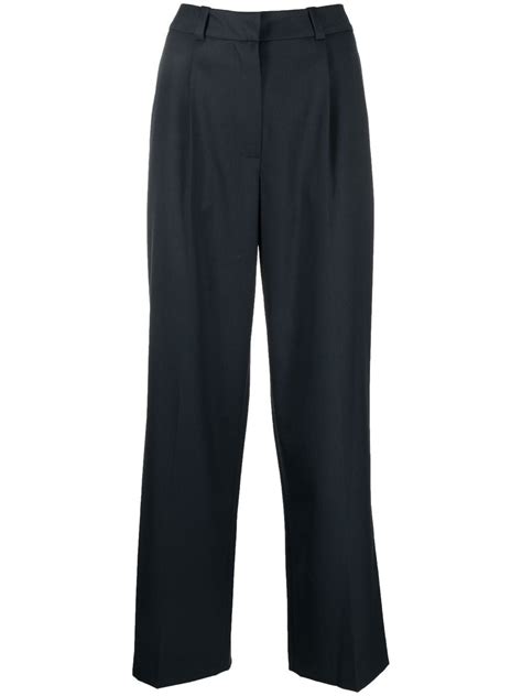 Low Classic Wool Blend Straight Leg Trousers Farfetch