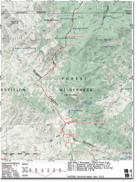 Arizona Trail Topo Map Set