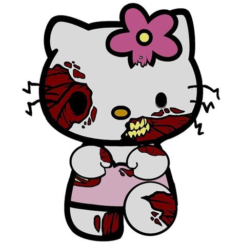 Zombie Hellokitty Zombie Kitty By Lelouchbrittania Hello Kitty Drawing Hello Kitty