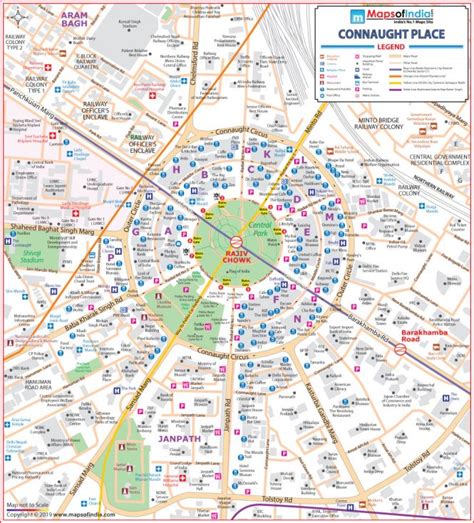 Connaught Place New Delhi Map - Cities