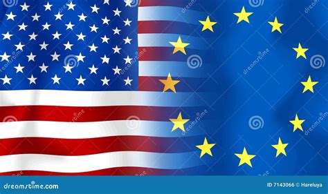 Usa-Eu Flag Royalty Free Stock Image - Image: 7143066