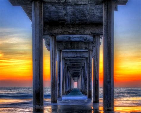 Scripp's Pier Sunset La Jolla California Photograph by Gigi Ebert