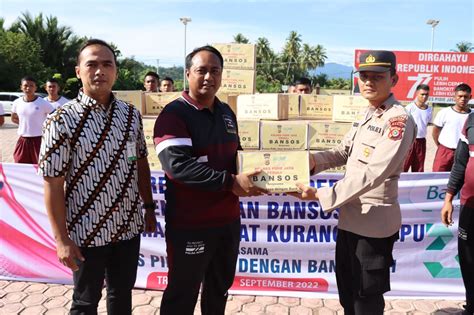 Liputan Gampong News Kapolres Pijay Terima Paket Sembako Dari