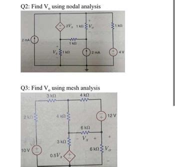 Answered Q Find V Using Nodal Analysis Ma Bartleby