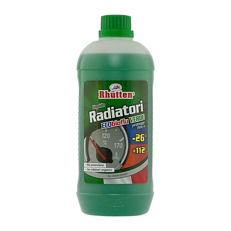 LIQUIDO RADIATORI VERDE 26C 1L Rhutten Prodotti Per Per Auto