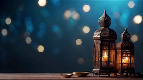 Blue Islamic Ramadan Spot Lantern Background Islamic Ramadan Eid