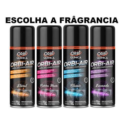 Limpa Ar Condicionado Automotivo Spray Higienização Orbi Air Orbi