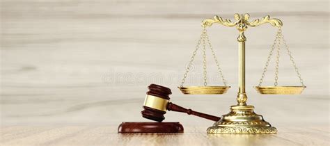 Law Legal System Justice Crime Concept Libra And Gavel Stock Illustration Illustration Of