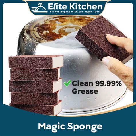 Elite Kitchen Nano Sponge Emery Magic Sponge Brush Cleaning Tool