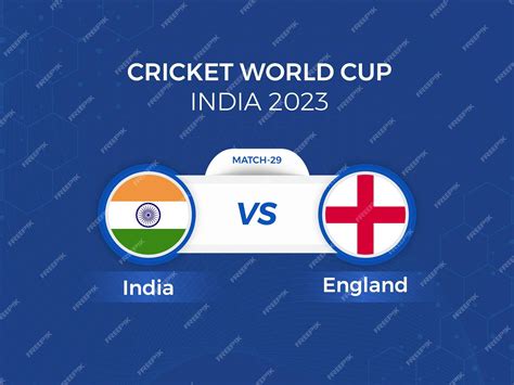 Premium Vector | India vs England 2023 cricket world cup with schedule ...