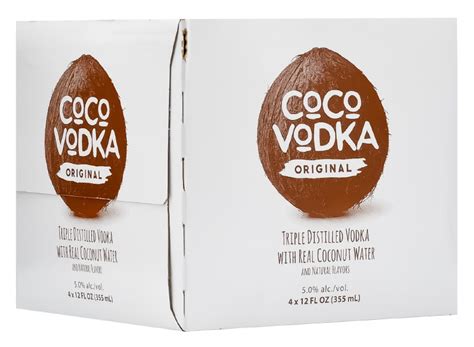 Coco Vodka Original 12oz 4pk Cn Luekens Wine Spirits