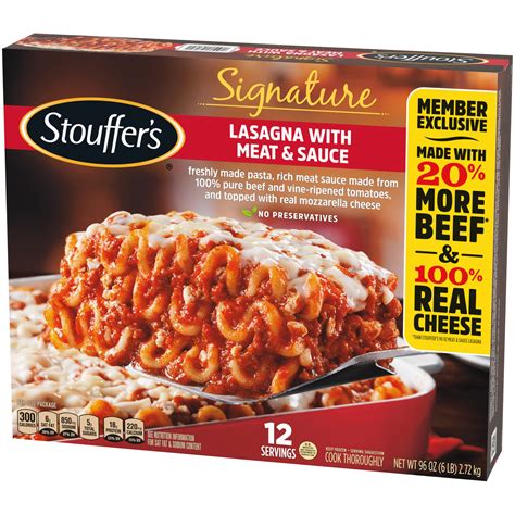 Stouffers Signature Lasagna With Meat Sauce 96 Oz Shipt