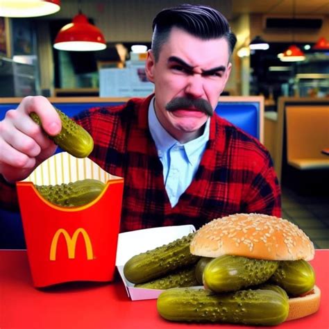 An Internet Meme About Extra Pickles In A Mcdonalds Order Rweirddalle