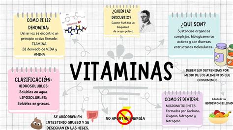 Mapa Mental De Vitaminas REVOEDUCA