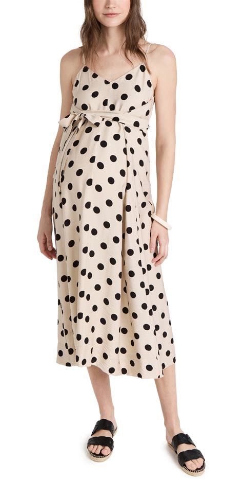 Buy Hatch The Tori Wrap Dress Taupeblack Polka Dot At 30 Off