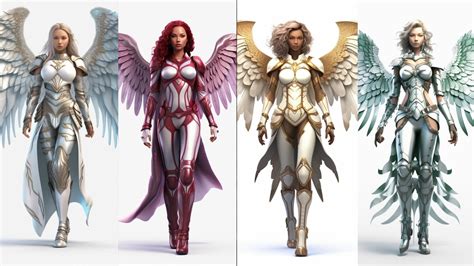 ArtStation - 250 Angelic Female Warriors - Character References | More Than 8K Resolution | Artworks