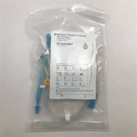 Bd Alaris Pump Infusion Set Back Check Valve Ganged Way