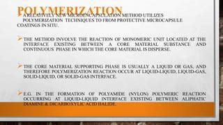 Microencapsulation In Novel Drug Delivery System PPT