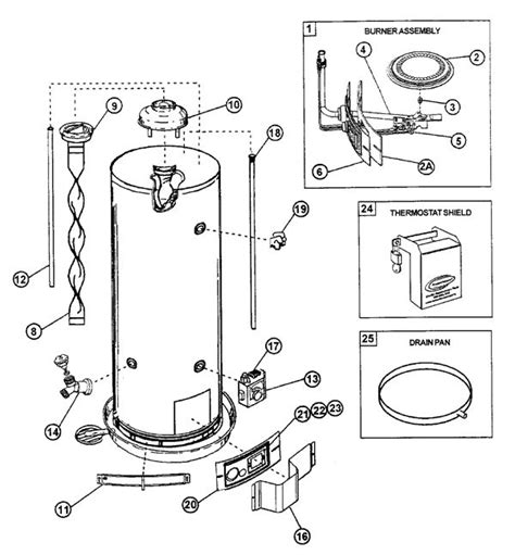 Hot Water Heater Parts Diagram