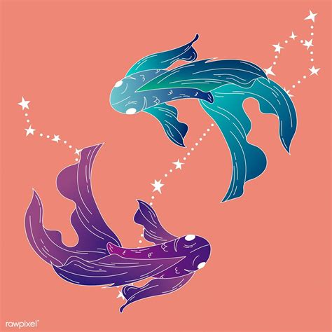 Pisces Astrological Sign Design Vector Premium Image By Rawpixel