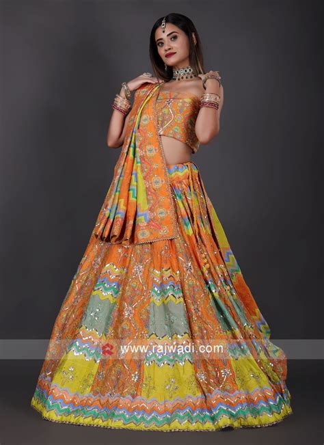 Multi Color Lehanga Choli For Womens