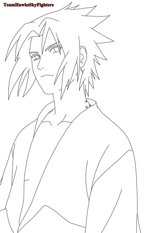 Sasuke Uchiha Lineart By Levi Ackerman Heicho On DeviantArt