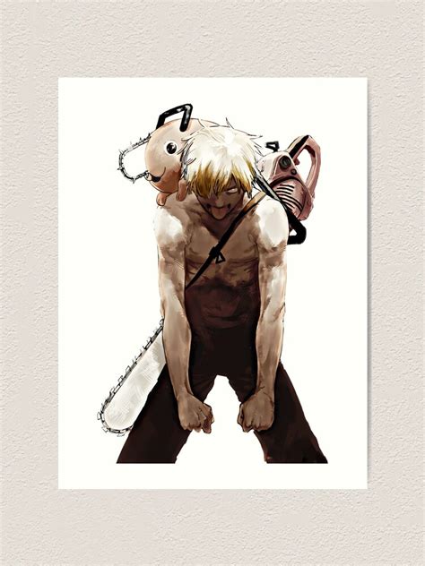 Denji Chainsaw Man Art Print For Sale By StartUpMe Redbubble