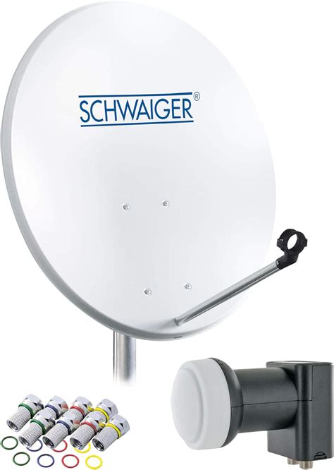 SCHWAIGER 470 Sistema SAT Set Satellitare Parabola Satellitare Twin LNB