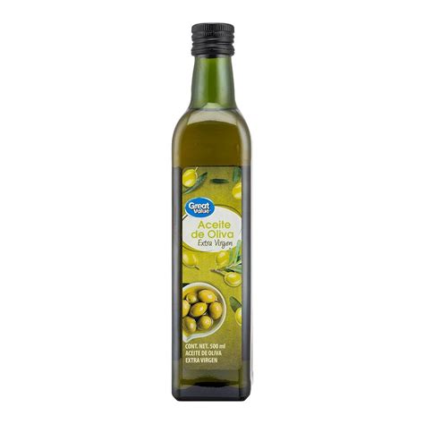 Aceite de oliva Great Value extra virgen 500 ml Bodega Aurrera en línea