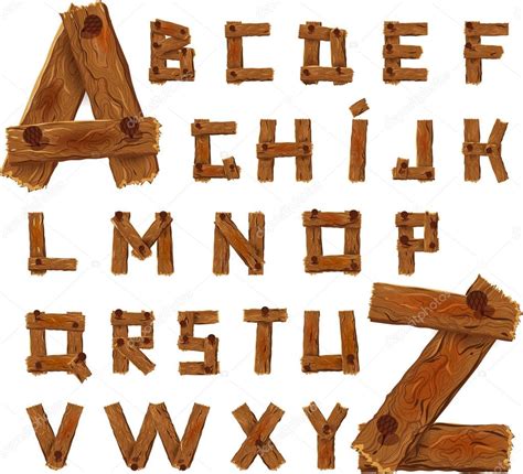 Letras De Madera Abecedario