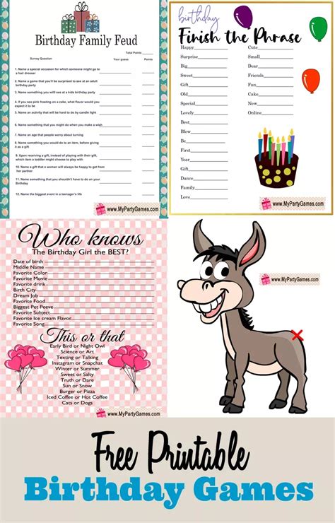 11 free printable birthday trivia games – Artofit