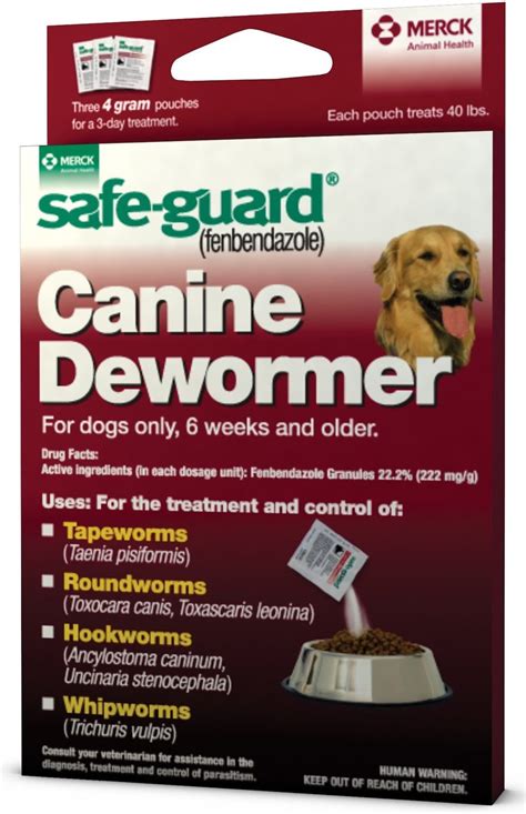 Safe Guard Dewormer For Hookworms Roundworms Tapeworms And Whipworms