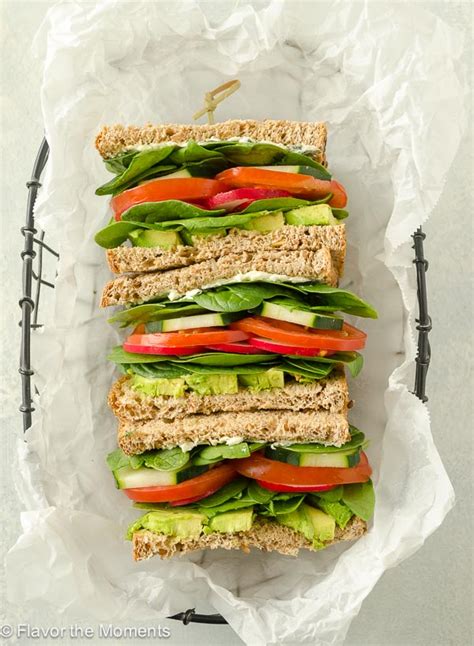 Ultimate Veggie Sandwich With Lemon Herb Cream Cheese Flavor The Moments