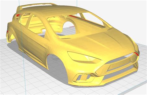 Stl File 10th Scale Ford Focus Rs 🚙・3d Printing Idea To Download・cults