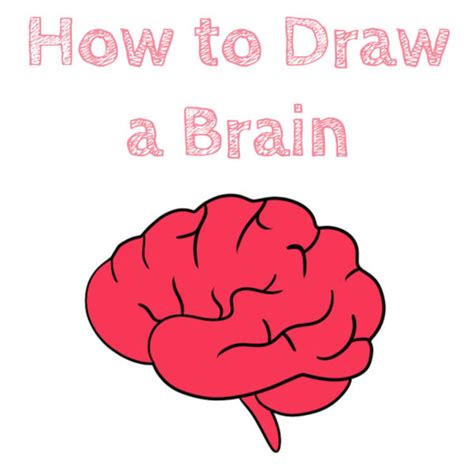 How to Draw a Brain Easy - How to Draw Easy