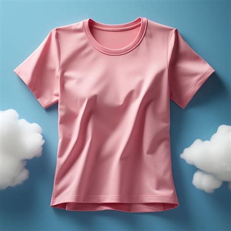 Premium Photo | Plain Pink Tshirt Template Blank Tshirt Mockup