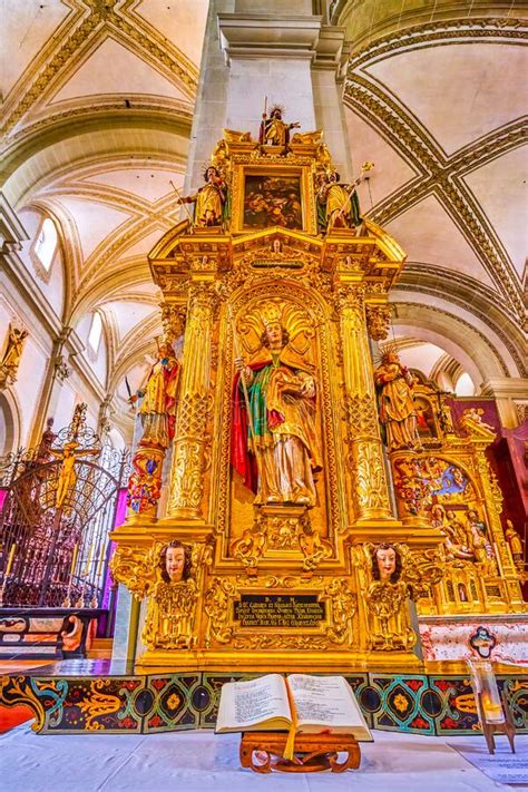 The Golden Altarpiece Of St Leodegar Im Hof Church On March In