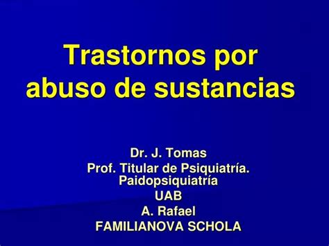 Ppt Trastornos Por Abuso De Sustancias Powerpoint Presentation Free