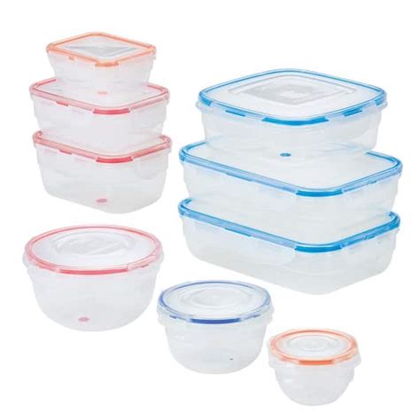 LOCK LOCK Easy Essentials Color Mates Assorted Food Storage Container