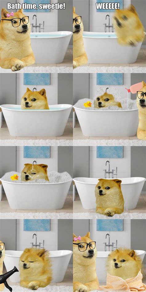 Le Bath Time Has Arrived Ironic Doge Memes Know Your Meme