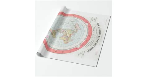 Gleasons New Standard Map Of The World Wrap Wrapping Paper Zazzle