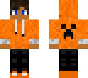 Orange Hoodie | Minecraft Skin