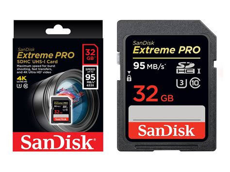 SanDisk 32 GB SDHC Extreme Pro 95MB S UHS I V30 FOTOMEGA