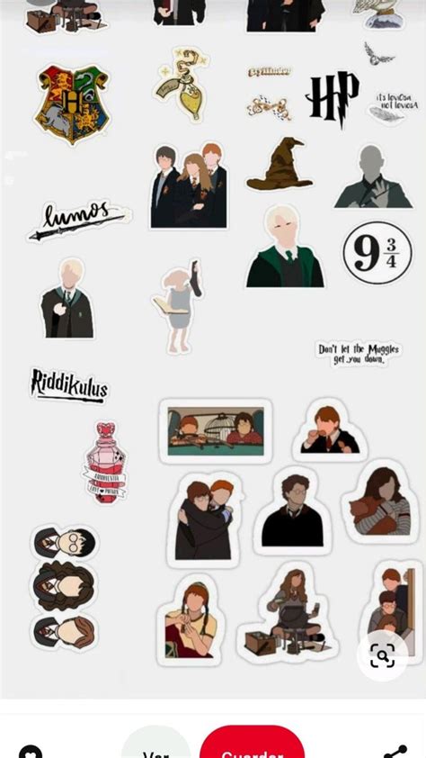 Pin By Claudia Silvero On Pines Creados Por Ti Harry Potter Stickers