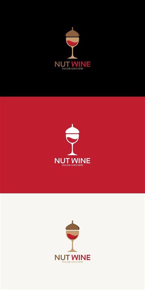 Nuts Wine Logo | Wine logo, ? logo, Wine