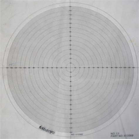 Mitutoyo Optical Comparator Overlay Charts