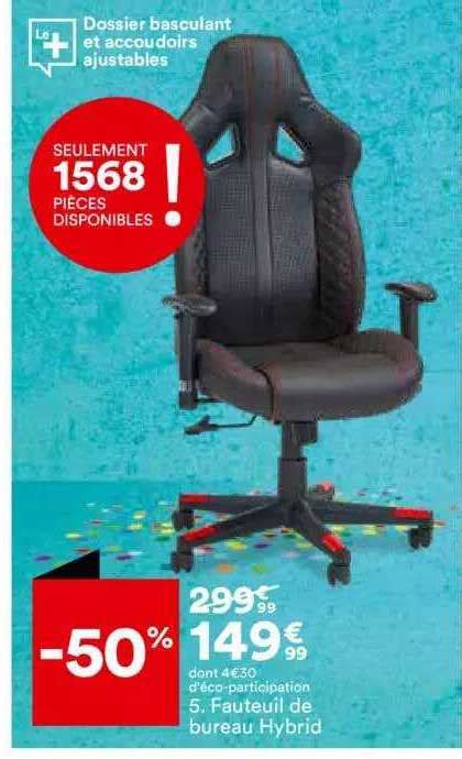 Promo Fauteuil De Bureau Hybrid Chez BUT ICatalogue Fr