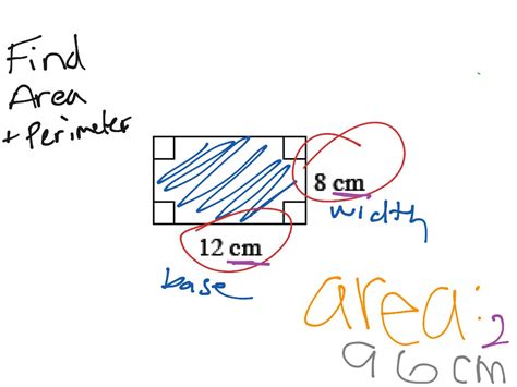 Area Of Rectangle Math Showme