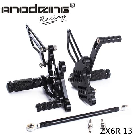 Full Cnc Aluminum Motorcycle Adjustable Rearsets Rear Sets Foot Pegs