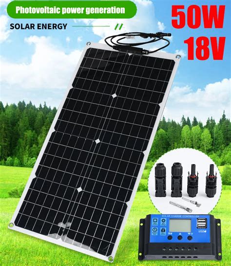 Panneau Solaire Monocristallin W V V Stockage D Nergie Mobile